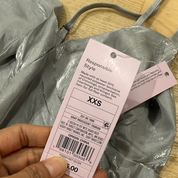 Wild Fable Women's Iridescent Maxi Slip Dress Slip Dress - Picture 6 of 7